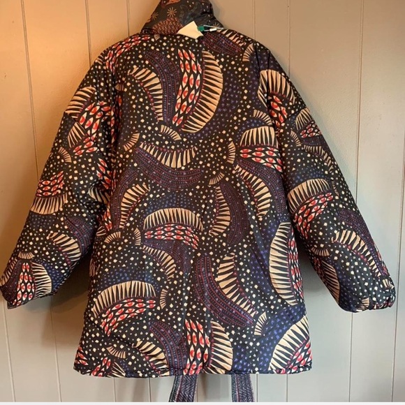 FARM RIO NEW Wild Bananas REVERSIBLE Quilted puffer jacket - Picture 6 of 8